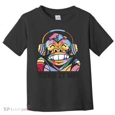 Turn It Up Music Monkey Toddler T-Shirt