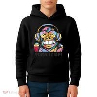 Turn It Up Music Monkey Kids Hoodie thumb 4