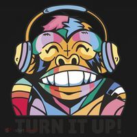 Turn It Up Music Monkey Tote Bag thumb 4