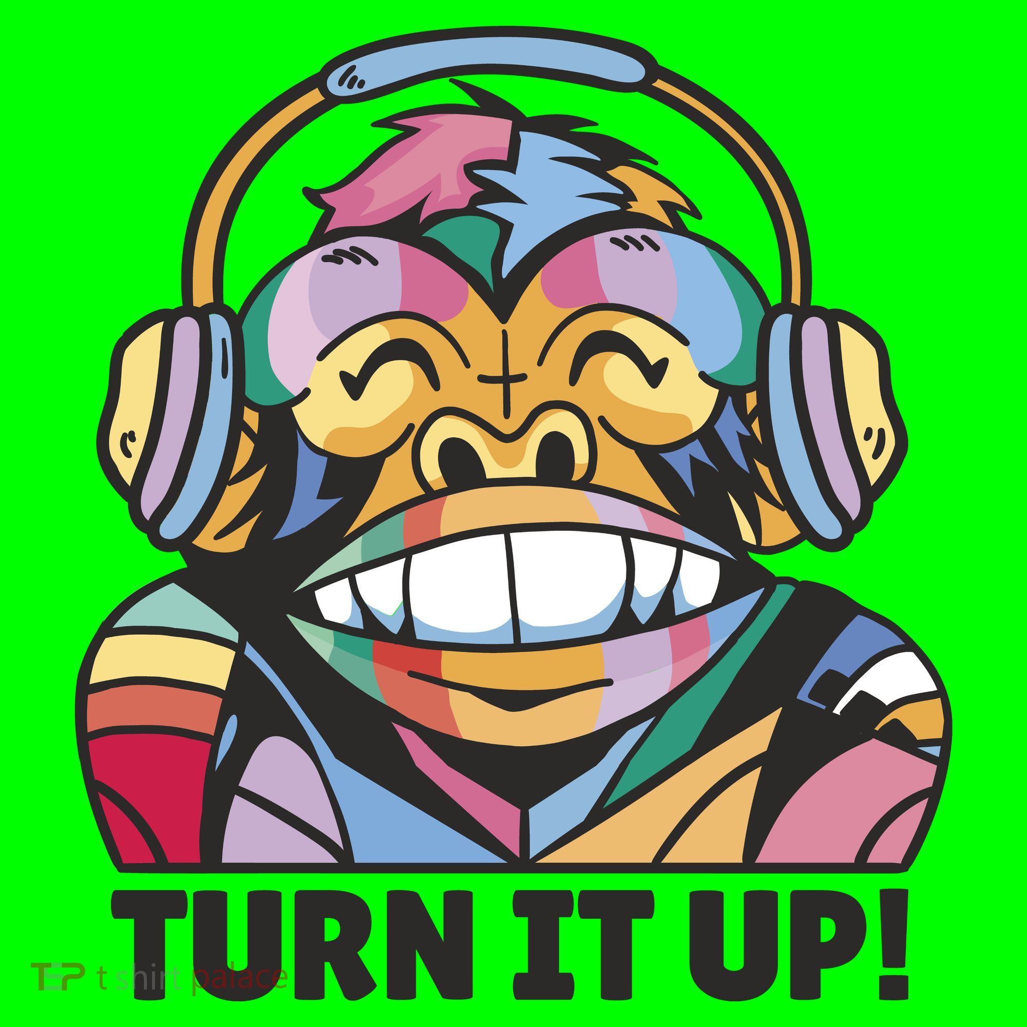 Turn It Up Music Monkey Long Sleeve Shirt