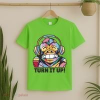 Turn It Up Music Monkey T-Shirt thumb 2