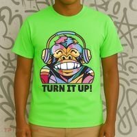 Turn It Up Music Monkey T-Shirt thumb 3