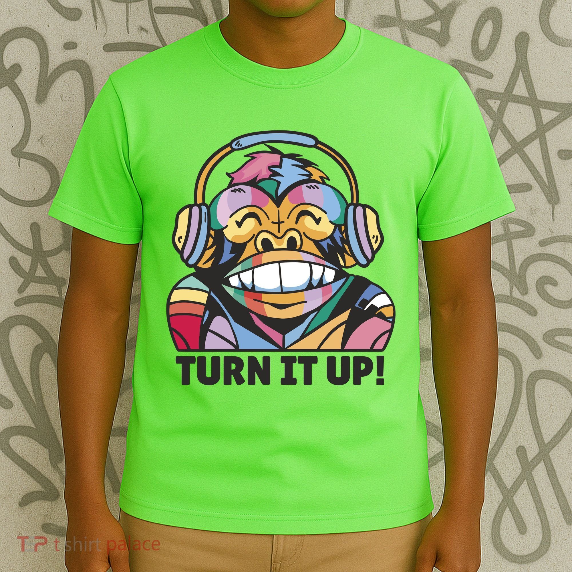 Turn It Up Music Monkey T-Shirt