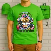 Turn It Up Music Monkey T-Shirt thumb 6