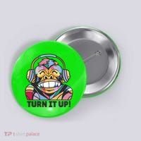 Turn It Up Music Monkey Button thumb 0