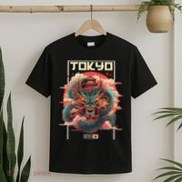 Tokyo Inspired Vintage Style 80s Retro Japanese Asian Dragon T-Shirt thumb 2