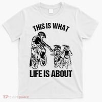 This Is What Life Is About Biker Father With Son Dirt Bike T-Shirt thumb 0