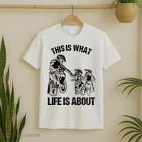This Is What Life Is About Biker Father With Son Dirt Bike T-Shirt thumb 2