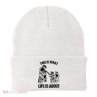 This Is What Life Is About Biker Father With Son Dirt Bike Beanie thumb 0