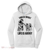 This Is What Life Is About Biker Father With Son Dirt Bike Women's Hoodie thumb 0