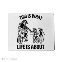 This Is What Life Is About Biker Father With Son Dirt Bike Mousepad thumb 0