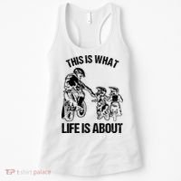 This Is What Life Is About Biker Father With Son Dirt Bike Women's Tank Top thumb 0
