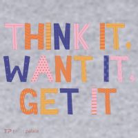 Think It Want It Get It Motivational Quote Women's Sweatshirt thumb 2