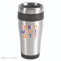 Think It Want It Get It Motivational Quote 16oz Travel Tumbler thumb 0