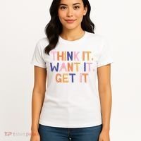 Think It Want It Get It Motivational Quote Women's T-Shirt thumb 4