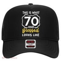 This Is What 70 And Blessed Looks Like 70th Birthday Apparel Hat thumb 0