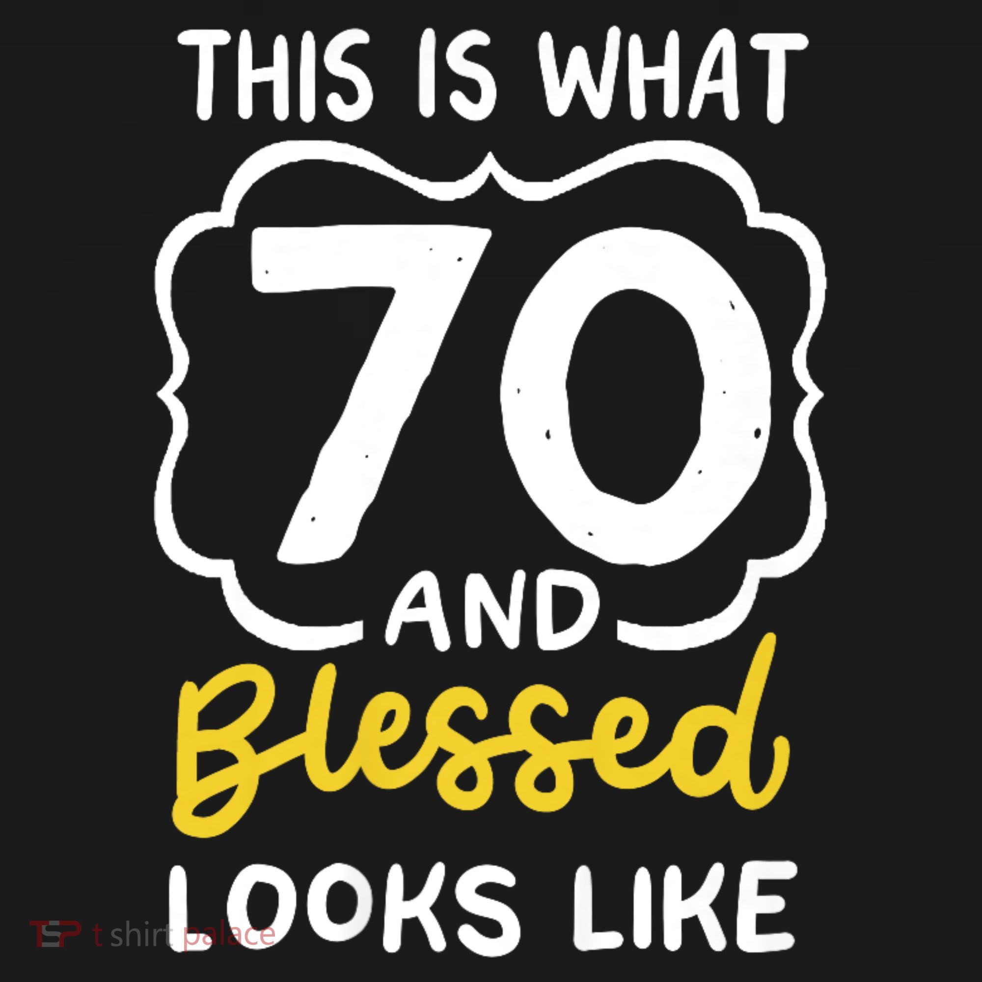 This Is What 70 And Blessed Looks Like 70th Birthday Apparel Visor