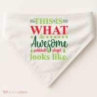 This Is What An Awesome Pickleball Player Looks Like USA-Made Doggie Bandana thumb 0