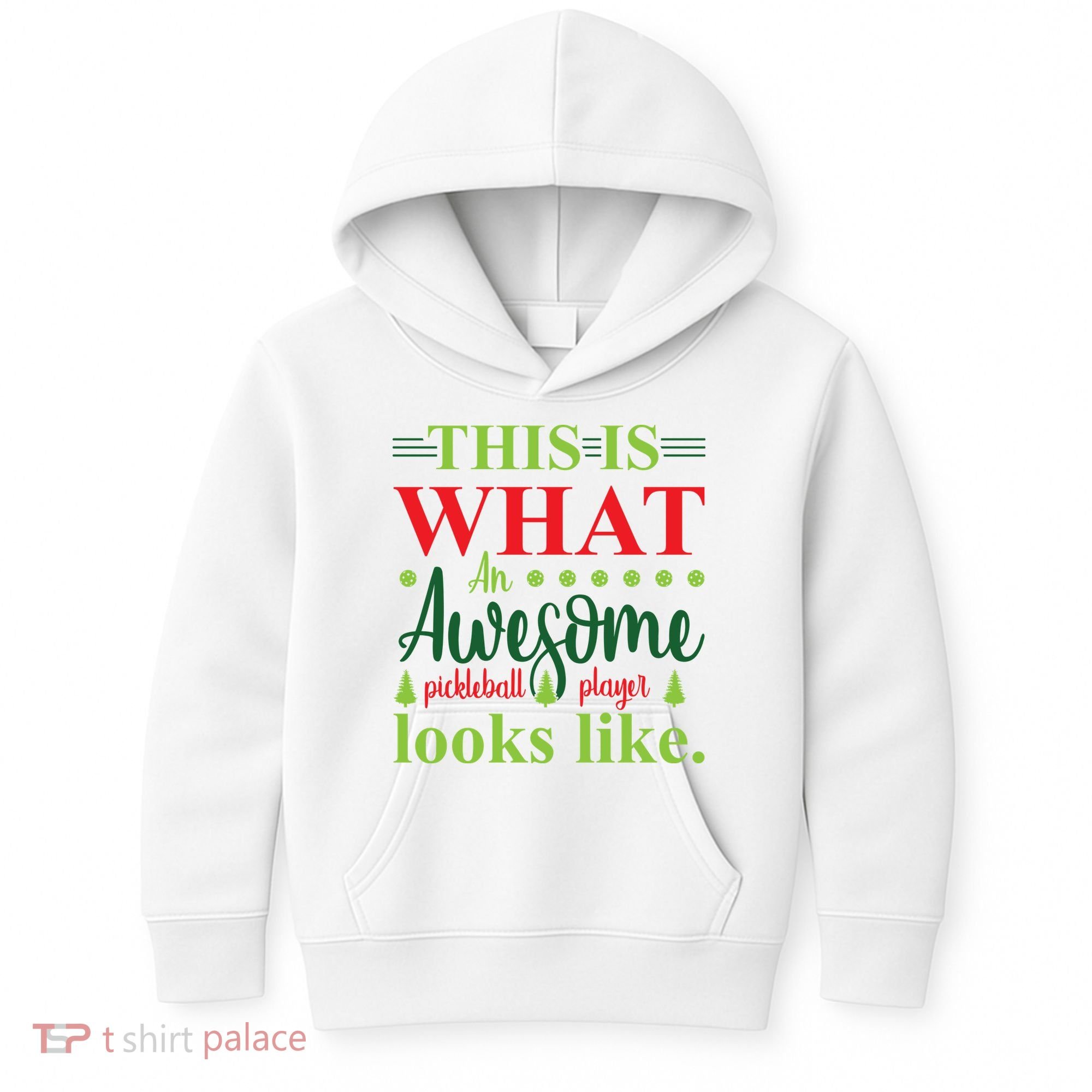 This Is What An Awesome Pickleball Player Looks Like Kids Hoodie