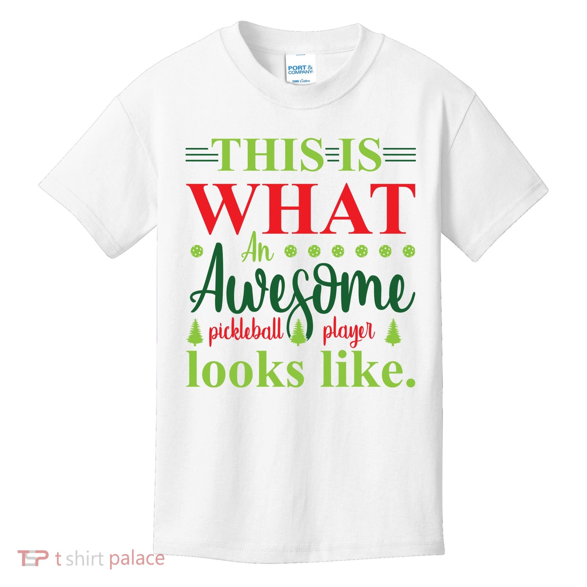 This Is What An Awesome Pickleball Player Looks Like Kids T-Shirt