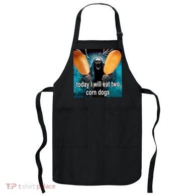 Today I Will Eat Two Corn Dogs Meme Apron