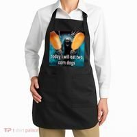 Today I Will Eat Two Corn Dogs Meme Apron thumb 2