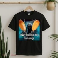 Today I Will Eat Two Corn Dogs Meme T-Shirt thumb 2
