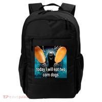Today I Will Eat Two Corn Dogs Meme Backpack thumb 0