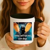 Today I Will Eat Two Corn Dogs Meme Coffee Mug thumb 3