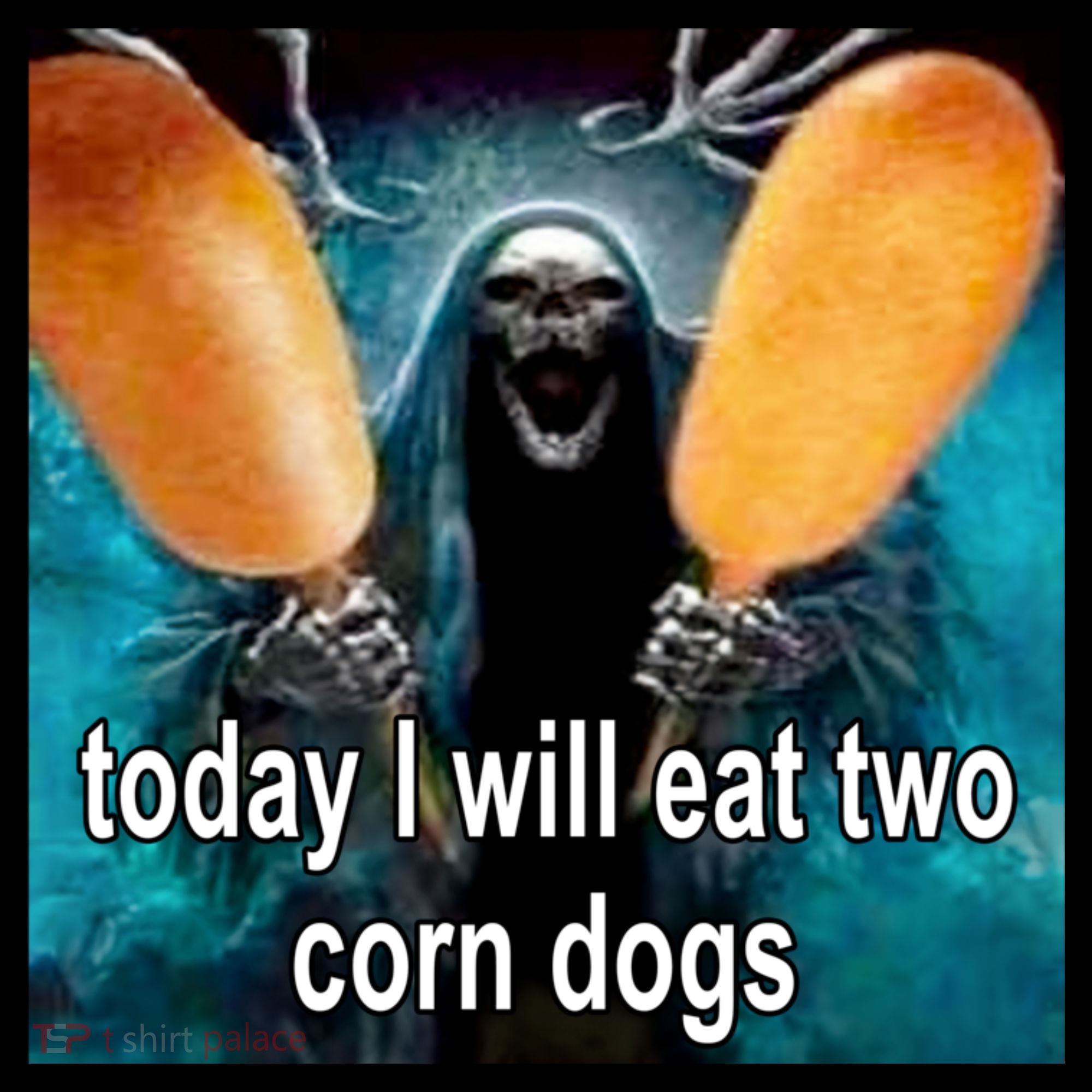 Today I Will Eat Two Corn Dogs Meme Coaster