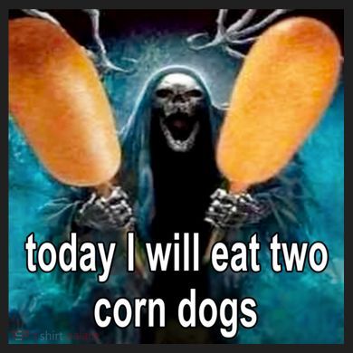 Today I Will Eat Two Corn Dogs Meme Crop Fleece Hoodie