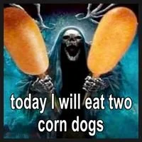 Today I Will Eat Two Corn Dogs Meme Toddler Hoodie thumb 2