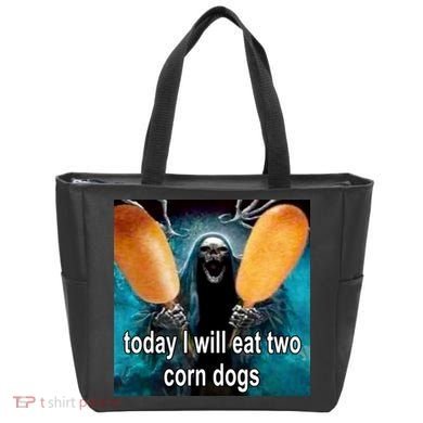 Today I Will Eat Two Corn Dogs Meme Bag