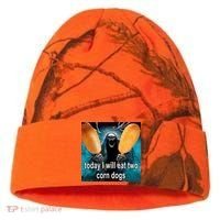 Today I Will Eat Two Corn Dogs Meme Kati Licensed 12" Camo Cuffed Beanie thumb 0
