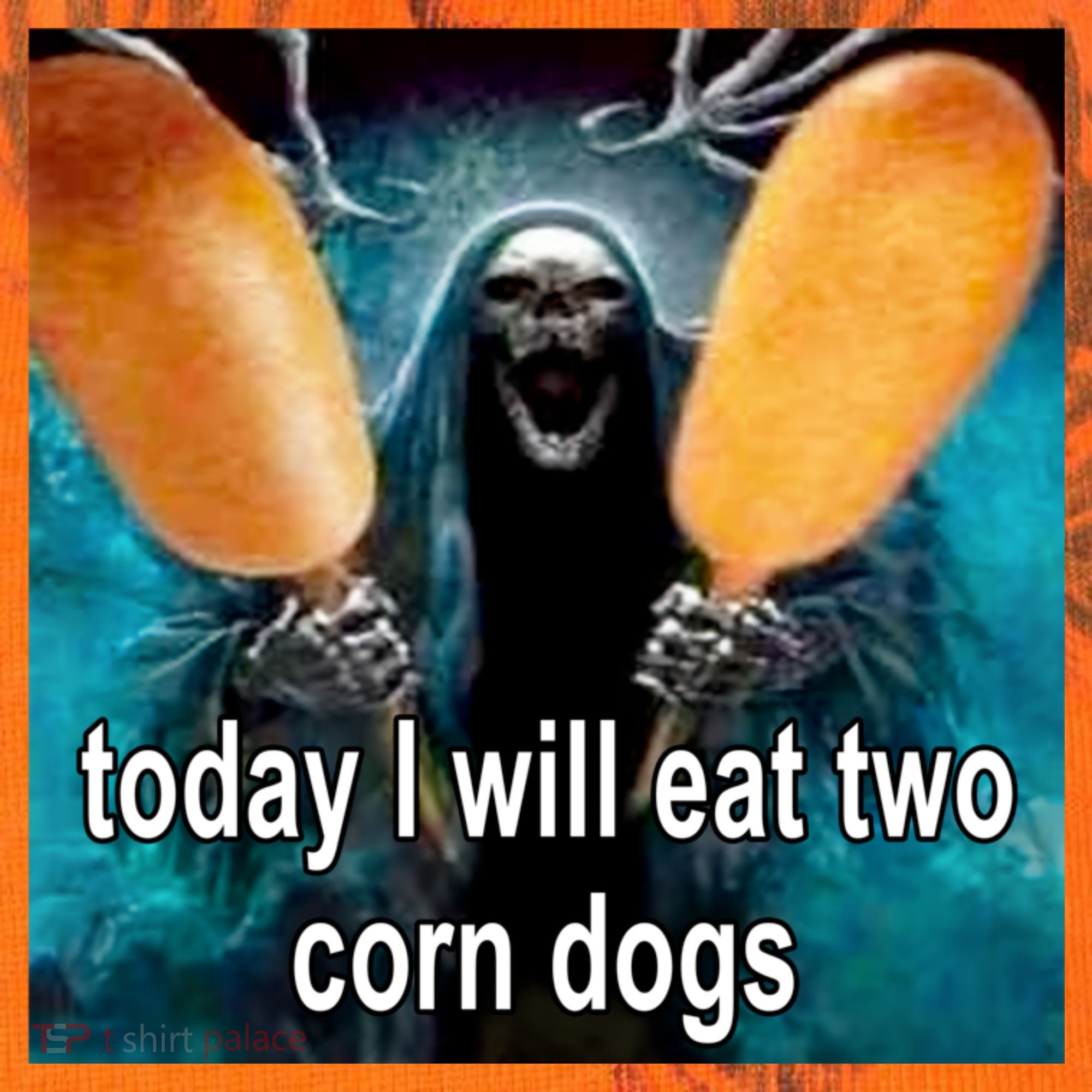 Today I Will Eat Two Corn Dogs Meme Kati Licensed 12" Camo Cuffed Beanie