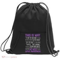 This Is Why We Need Lupus Awareness Sweatshirt Cinch Pack Bag thumb 0