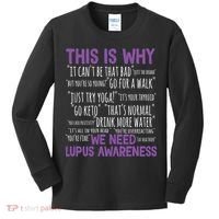 This Is Why We Need Lupus Awareness Kids Long Sleeve Shirt thumb 0