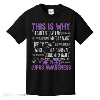This Is Why We Need Lupus Awareness Kids T-Shirt