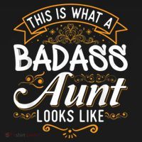 This Is What A Badass Aunt Looks Like Soon To Be Auntie T-Shirt thumb 7
