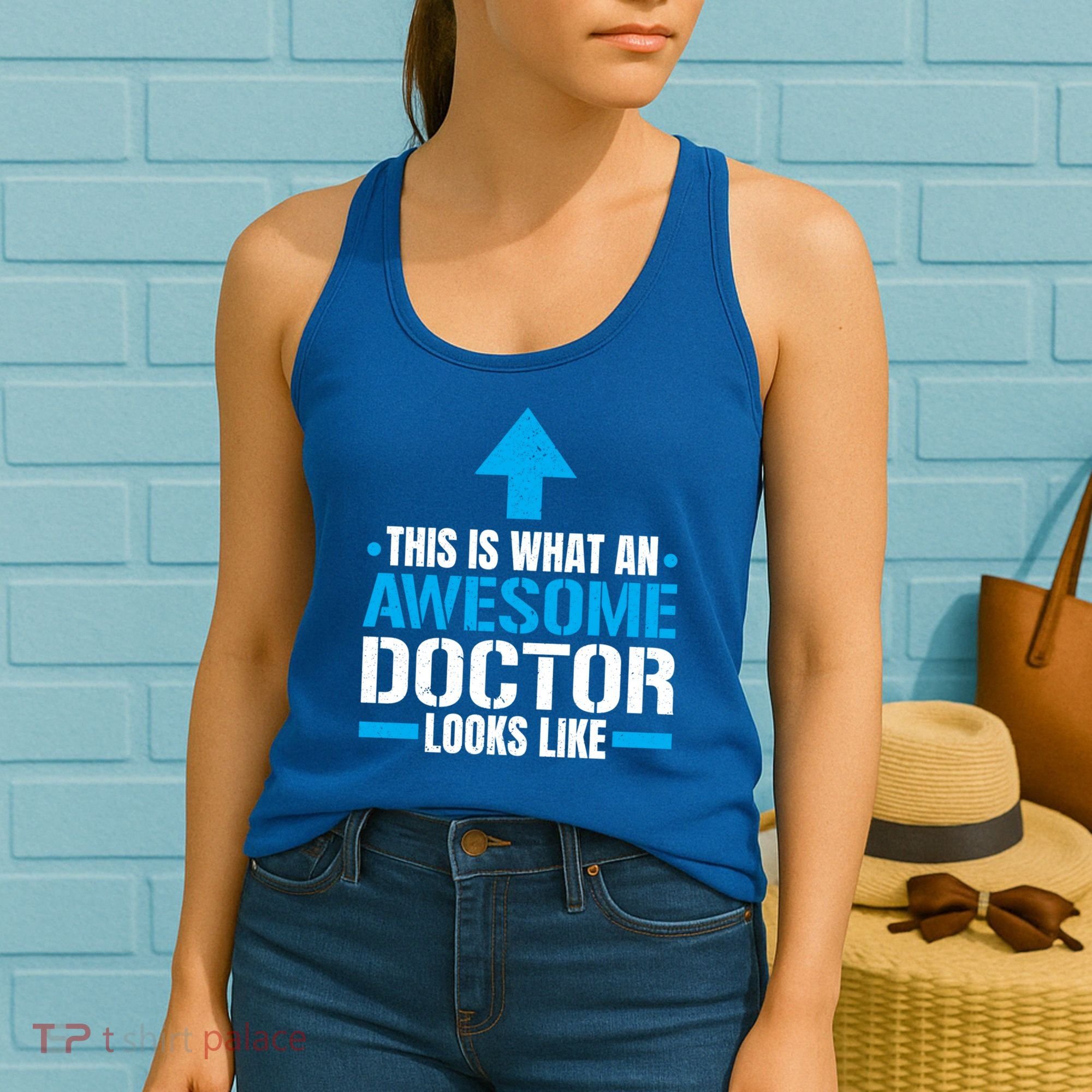 This Is What An Awesome Doctor Looks Like Hospital Medicine Gift Women's Tank Top
