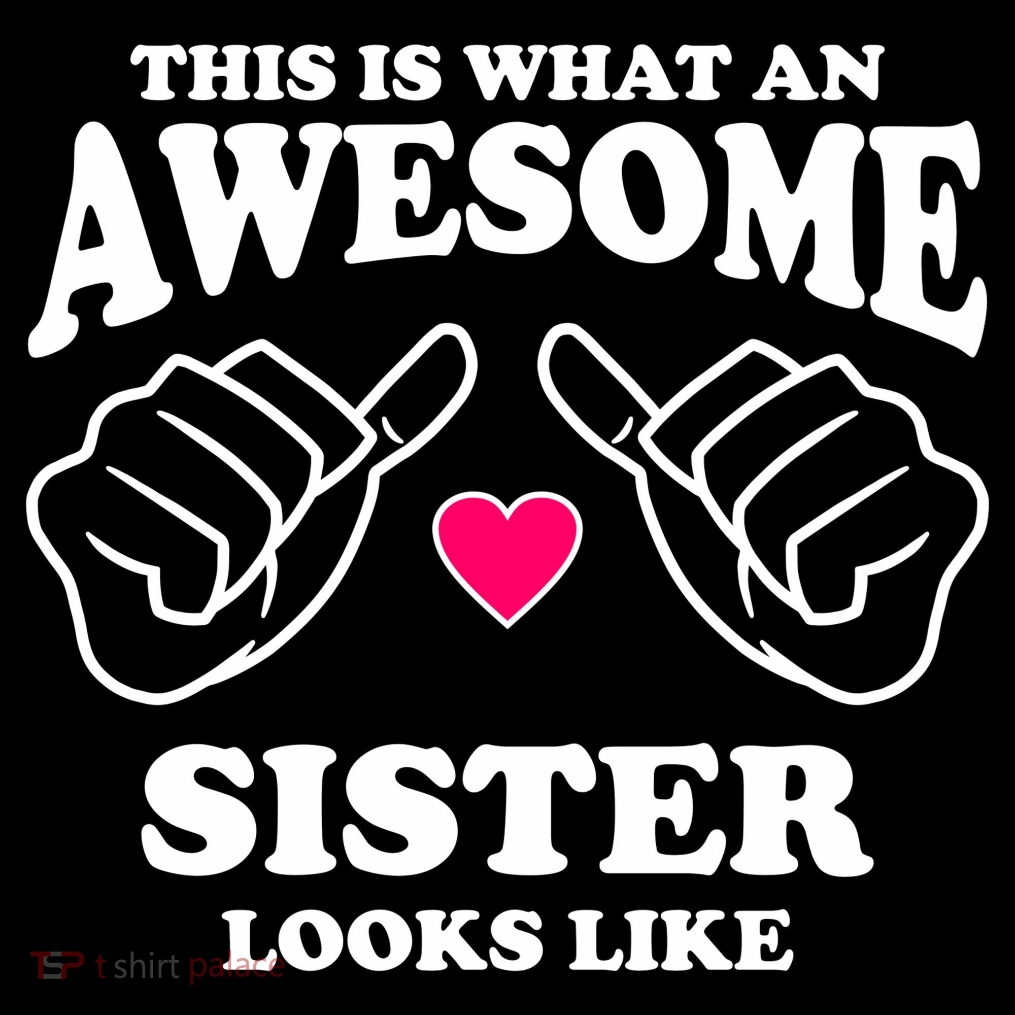 This Is What An Awesome Sister Looks Like Hoodie