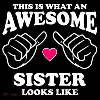 This Is What An Awesome Sister Looks Like Long Sleeve Shirt thumb 2