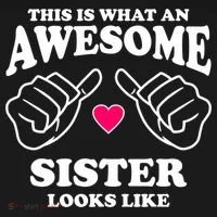 This Is What An Awesome Sister Looks Like Long Sleeve Shirt thumb 2