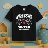 This Is What An Awesome Sister Looks Like Toddler T-Shirt thumb 3