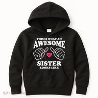 This Is What An Awesome Sister Looks Like Kids Hoodie thumb 0