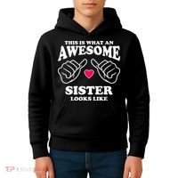 This Is What An Awesome Sister Looks Like Kids Hoodie thumb 4