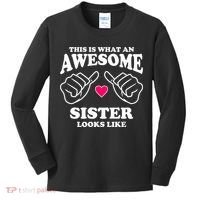 This Is What An Awesome Sister Looks Like Kids Long Sleeve Shirt thumb 0