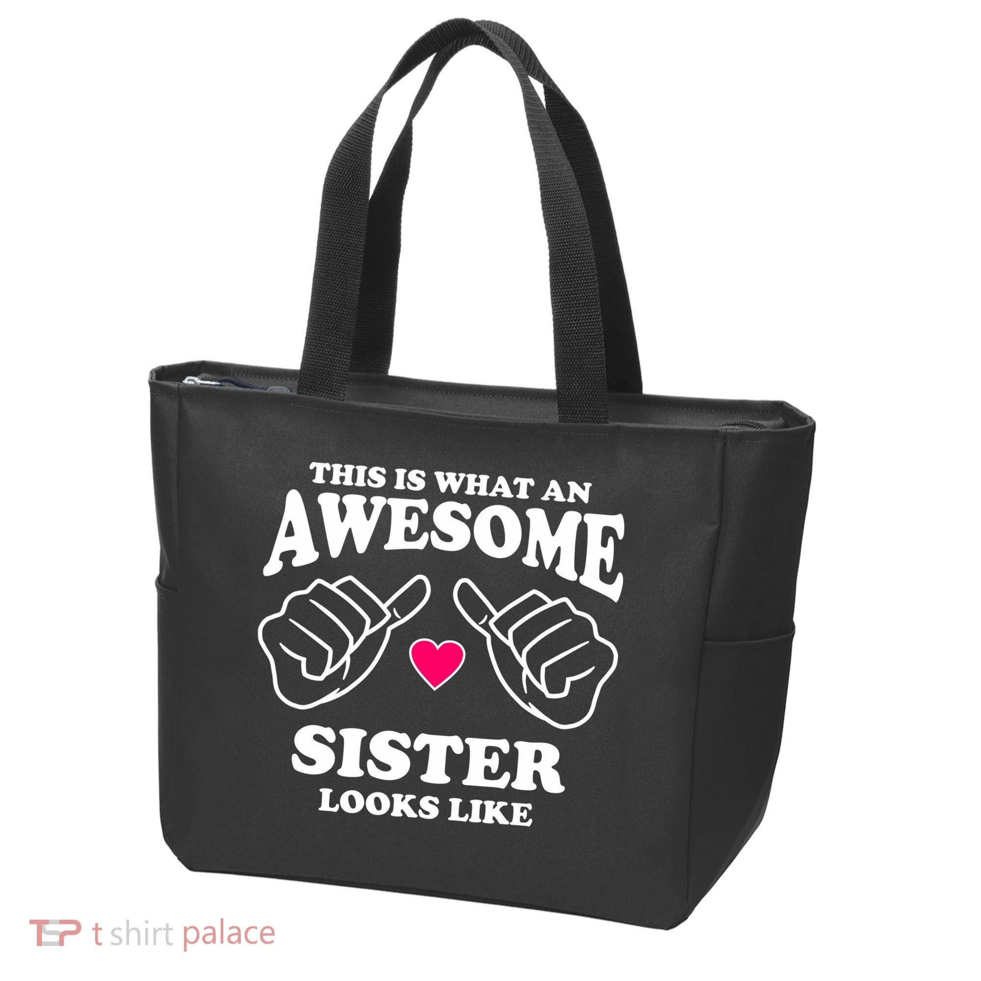 This Is What An Awesome Sister Looks Like Tote Bag
