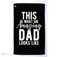 This Is What An Amazing Dad Looks Like Gift Golf Towel thumb 0