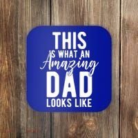 This Is What An Amazing Dad Looks Like Gift Coaster thumb 0